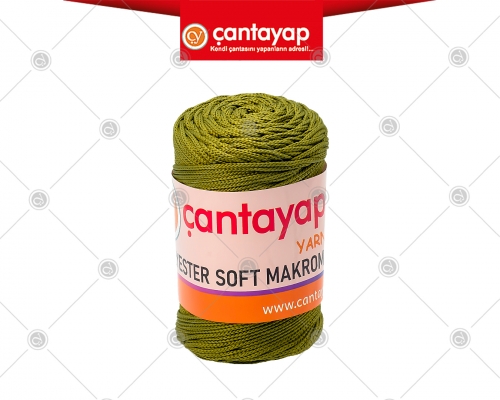 polyester soft makrome fıstık yeşili